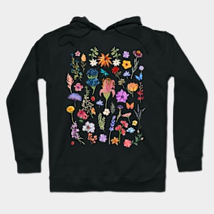 Wild Flower Meadow Cottagecore Aesthetic Hoodie